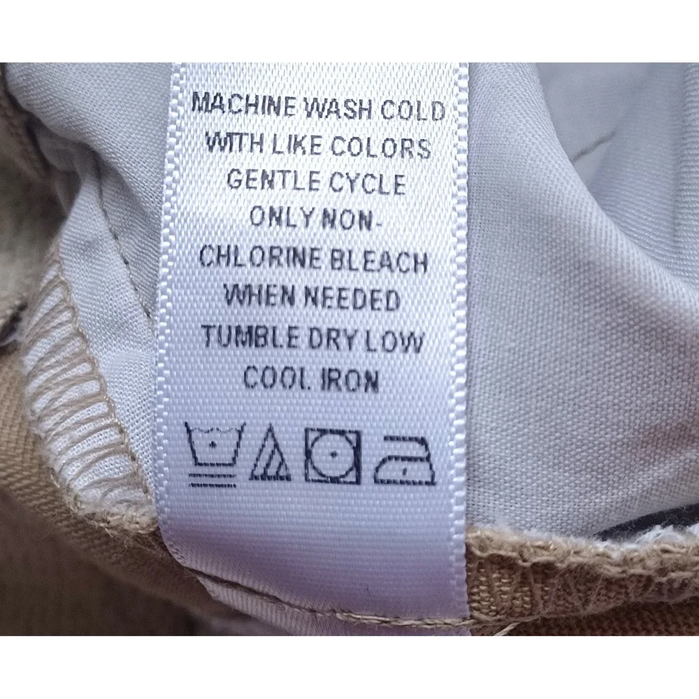 Counterparts Capri Pants Women 16 Khaki Good Comfy Stretch Cotton Cropped Preppy